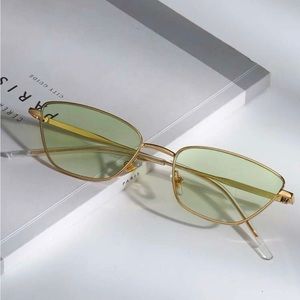 Green tinted glasses